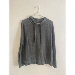 Old Navy Women’s Gray Cotton Hooded Pullover Top Size M
